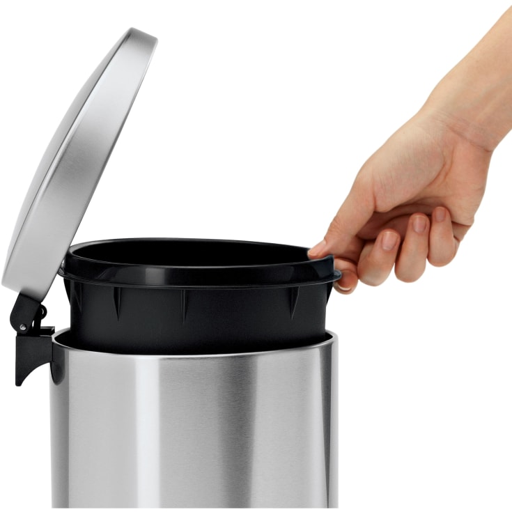 Simplehuman toiletspand, 6 liter, børstet rustfrit stål