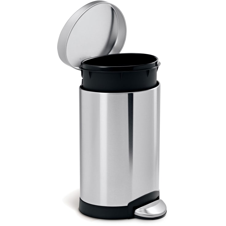 Simplehuman toiletspand, 6 liter, børstet rustfrit stål