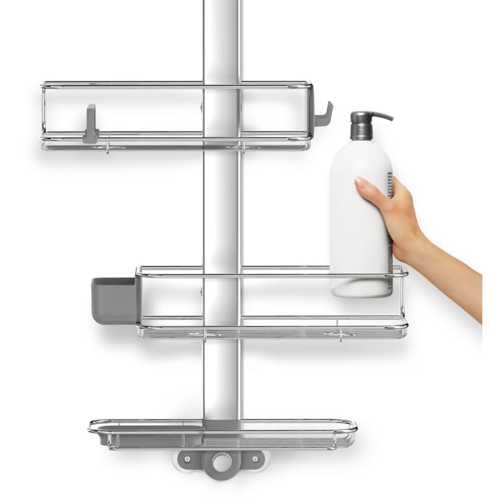 Simplehuman Shower Caddy brusehylde, mat rustfrit stål