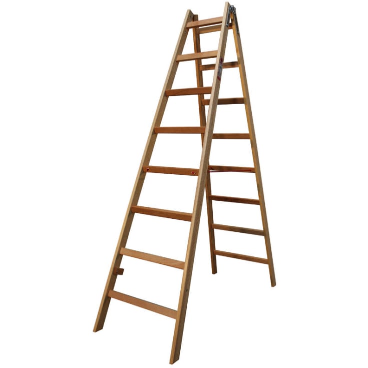 Jumbo proff træ wienerstige 2x8trin - 215cm