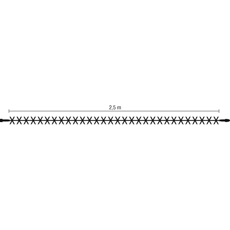 MK Magic String Lite LED lyskæde, 120 varmhvid, 230V, hvid