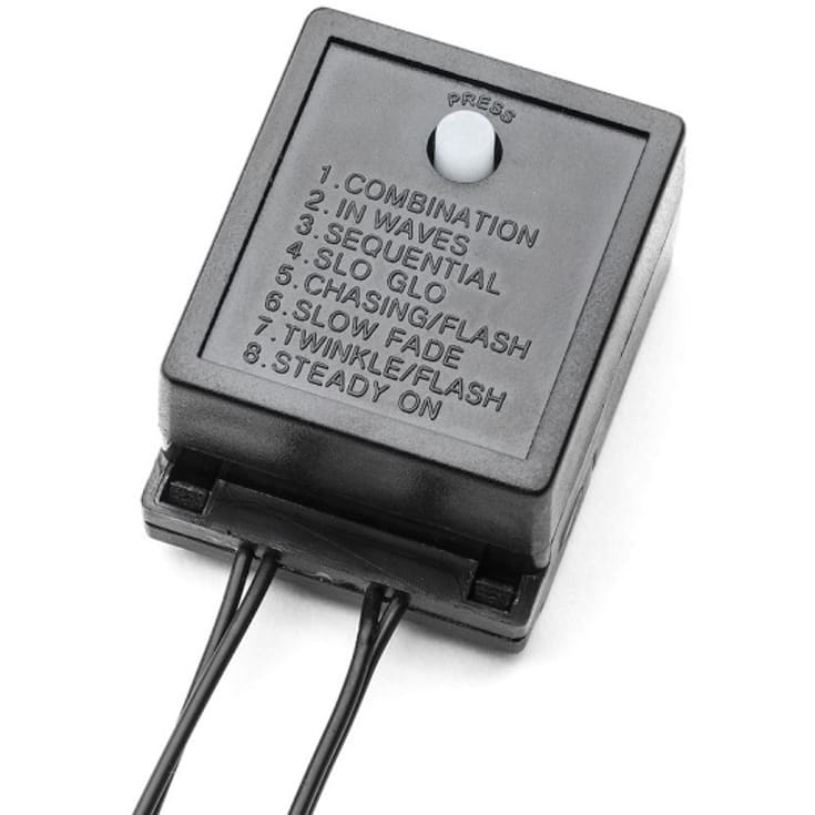 Konstsmide lyslenke utendørs, 120 fargede lys, 8,33 meter