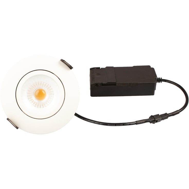 Scan Products Luna Low Profile Elite downlight, matt hvit, 3000K