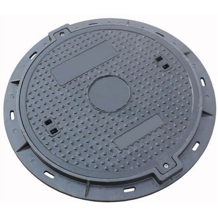 NID 650 mm karm/dæksel, rund, fast, 1,5 t, komposit