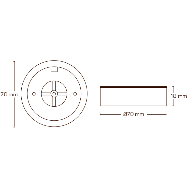 Scan Products Silvia monteringsring, vit aluminium