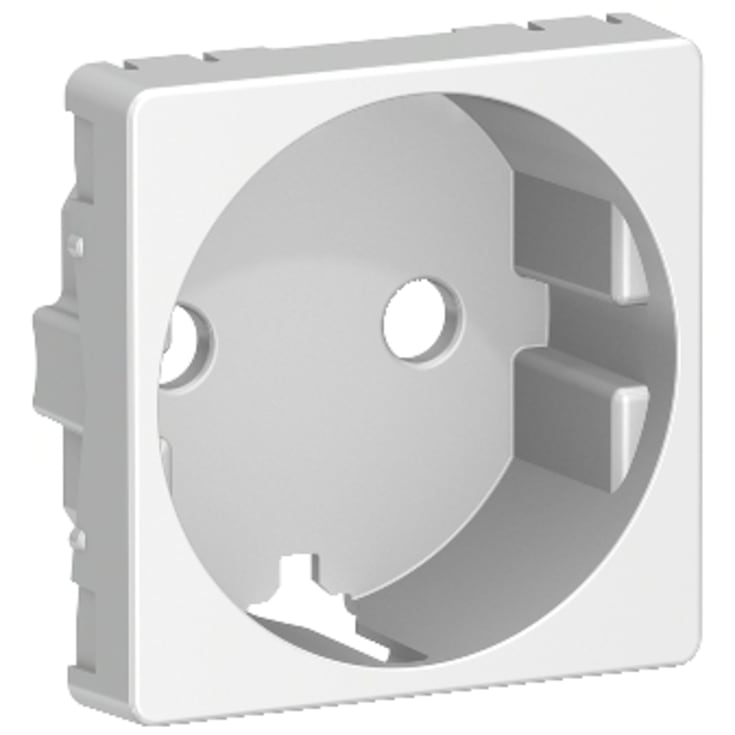 LK Fuga stikkontakt med jord, 1 modul, lysegrå