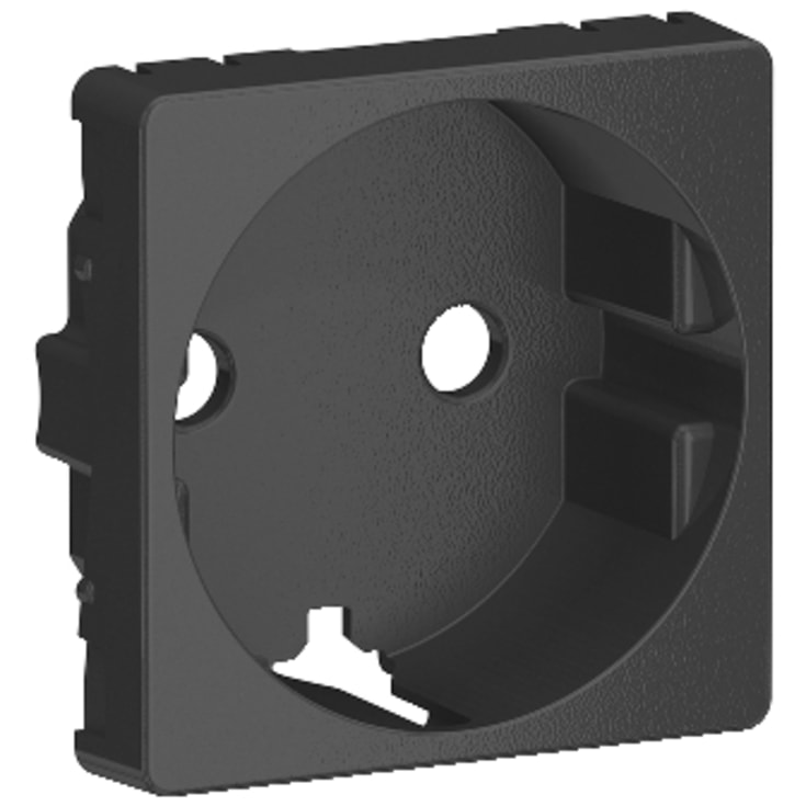 LK Fuga stikkontakt med jord, 1 modul, koksgrå