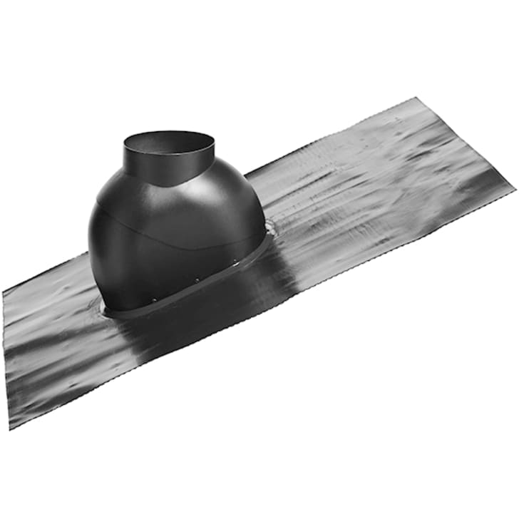 Inddækning alu Ø125 til balanceret aftræk smig 10-48° Fast Flash