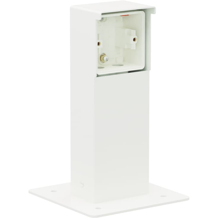 Niko Hydro stikkontaktsøjle til flise, 1 modul, hvid