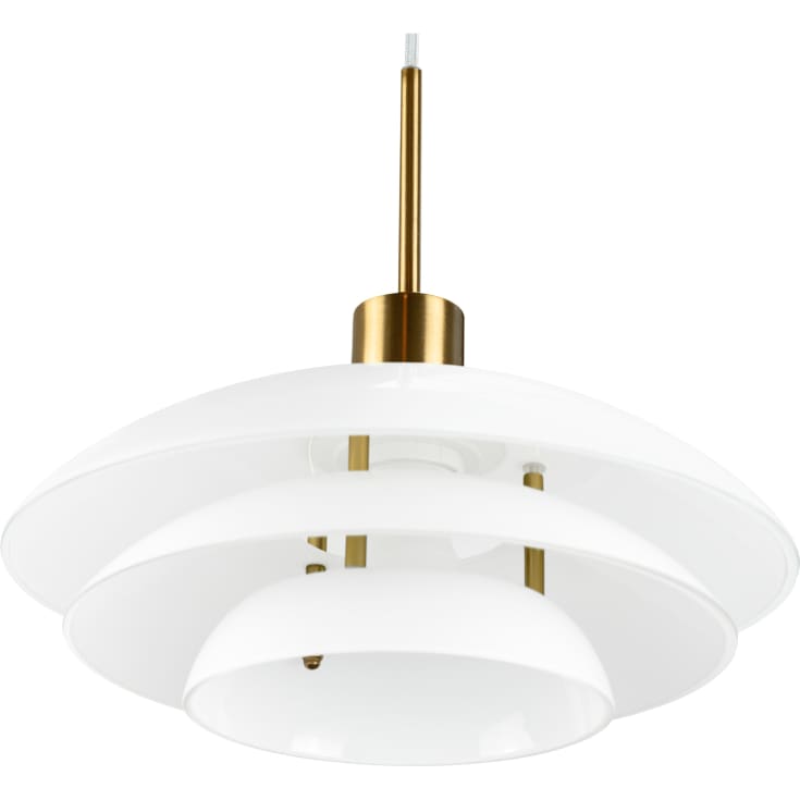 Dyberg Larsen DL31 pendellampe, opal/messing