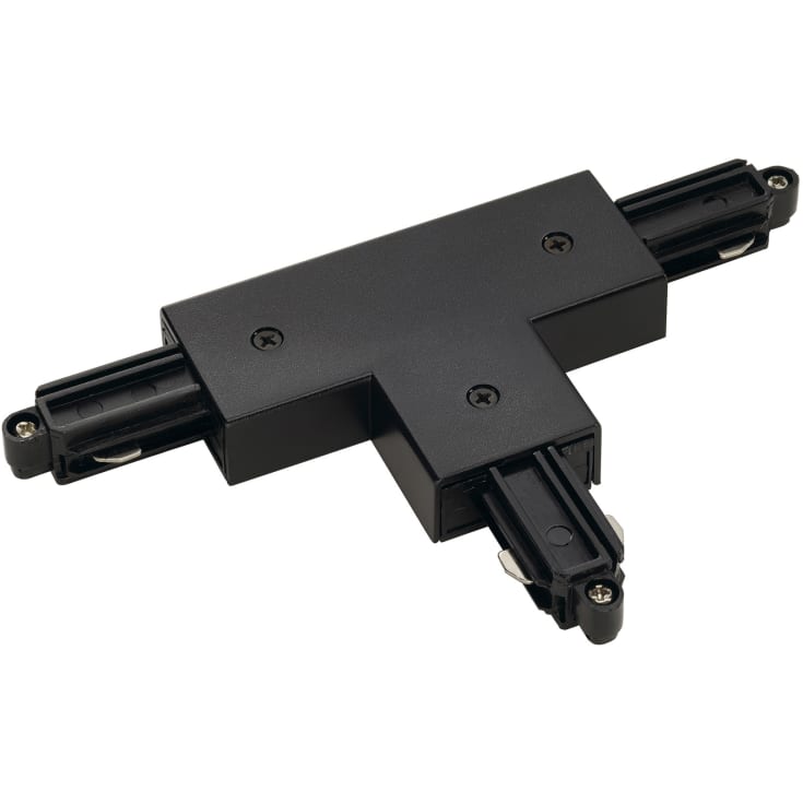Nordtronic 1F T-kontakt, höger jord, svart