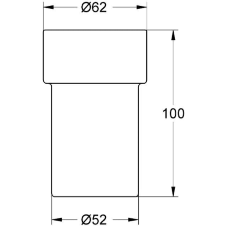Grohe tandkrus, mat glas