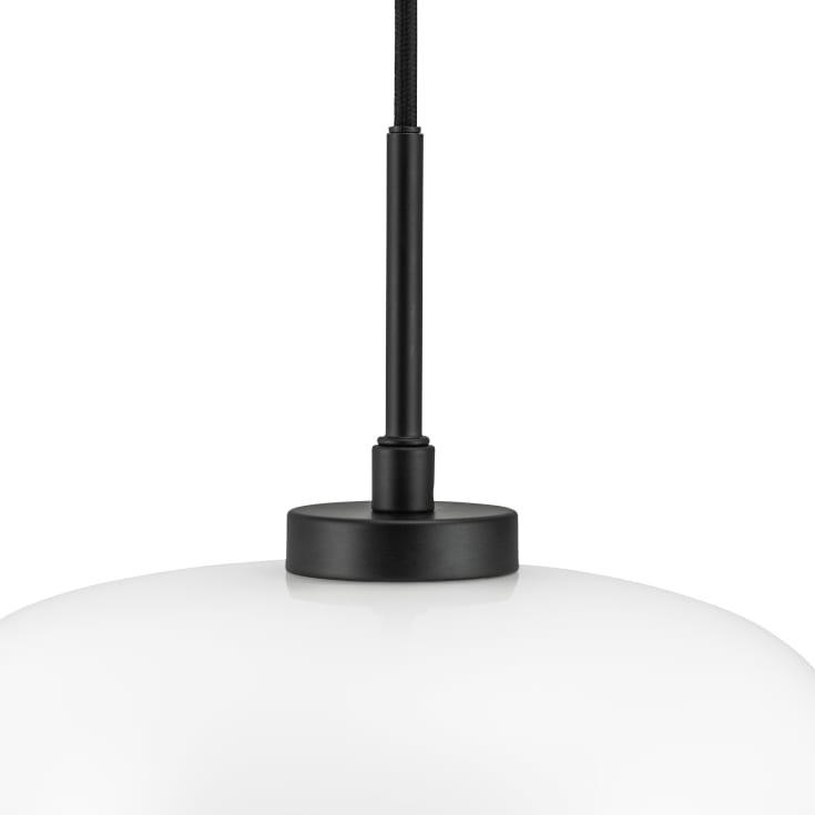 Dyberg Larsen Arp pendellampa, svart, Ø25 cm
