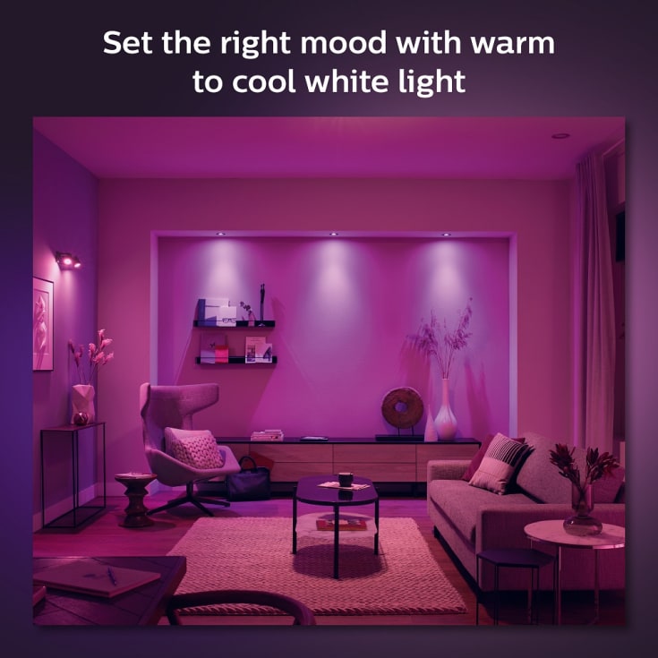 Philips Hue Centura indbygningsspot, hvid, 3-pak