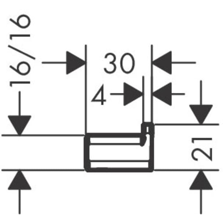 Hansgrohe AddStoris håndklædekrog, krom