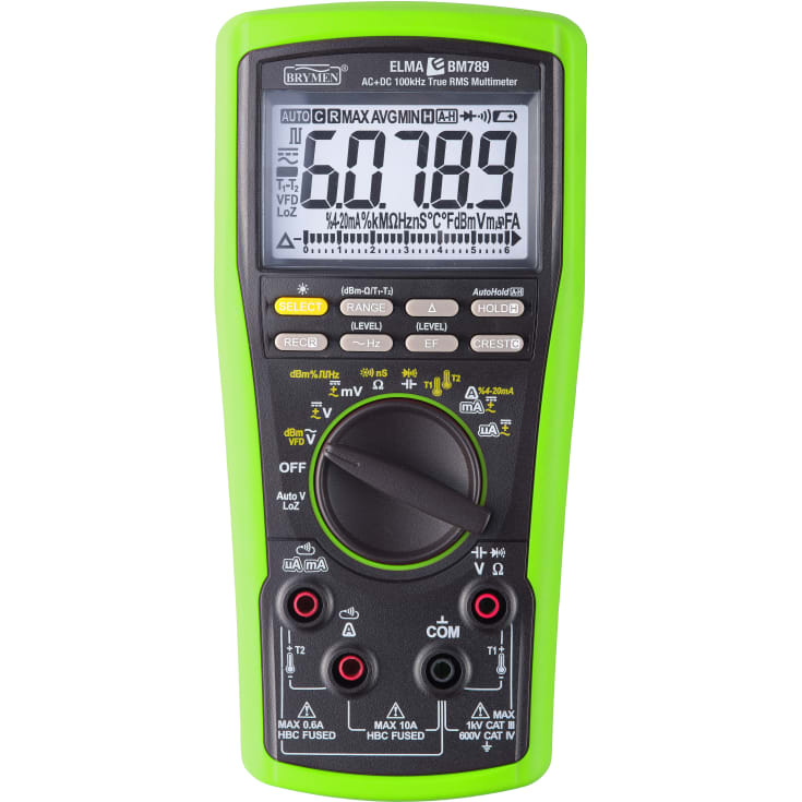 Multimeter BM789, sand RMS, AC+DC