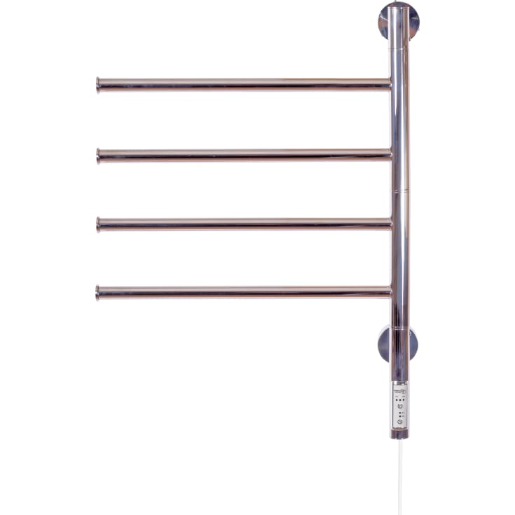 Kriss Tinto håndklædetørrer, el, 63x45 cm, poleret rustfrit stål