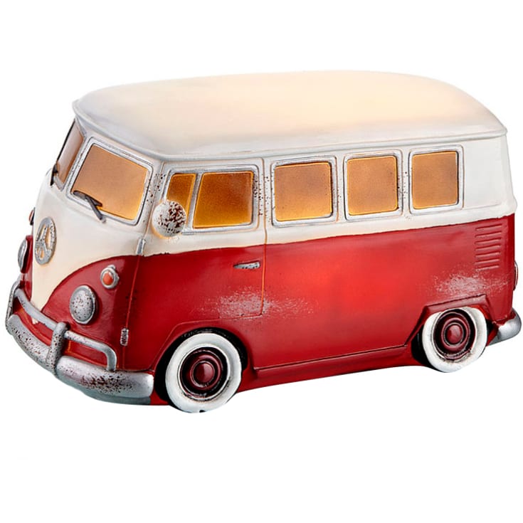 Markslöjd Nostalgi Deco barnlampa/juldekoration, VW bus, vit/röd