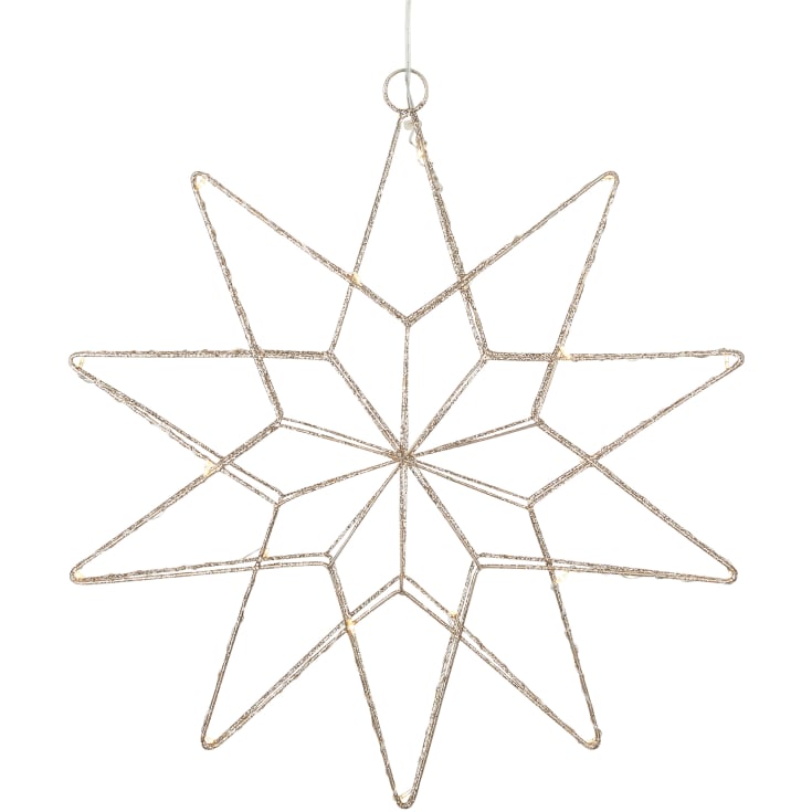 Markslöjd Gleam stjerne med lys, guld