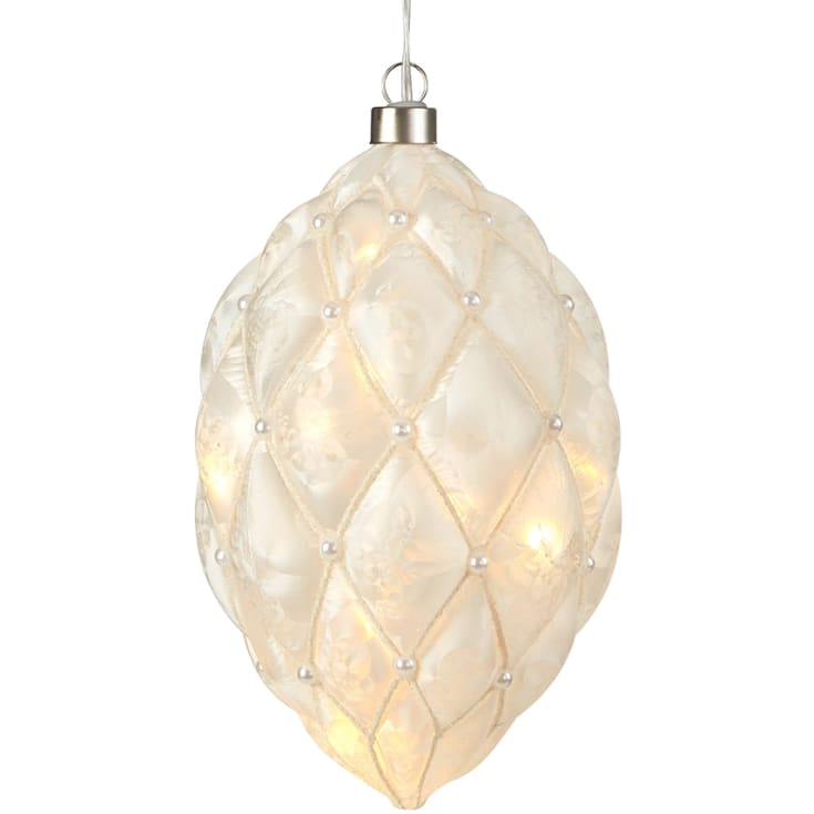 18 stk Markslöjd Pearl LED julependel, avlang