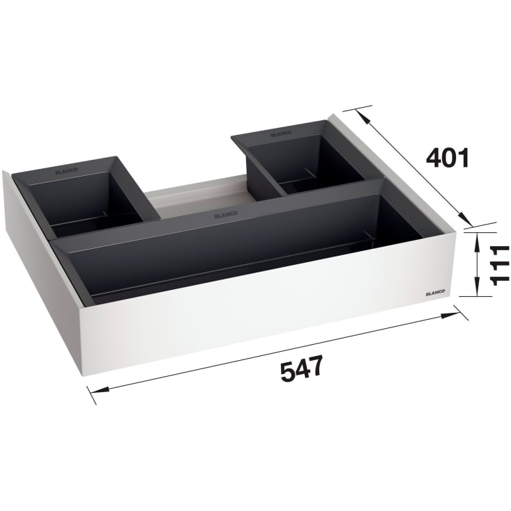 Blanco organisationsskuffe til Select II affaldssystemer