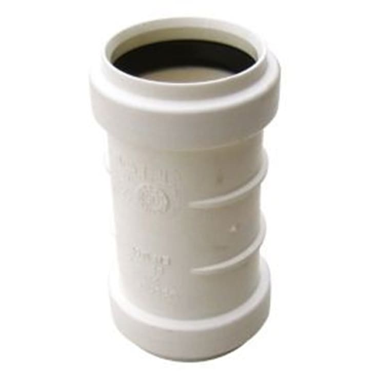 Wavin Wafix dobbeltmuffe, Ø50mm, plast, hvid