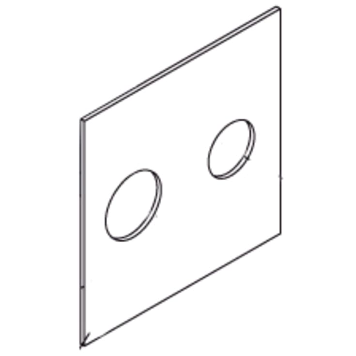Børma frontplade 150x150 mm til A6 indbygningsarmatur