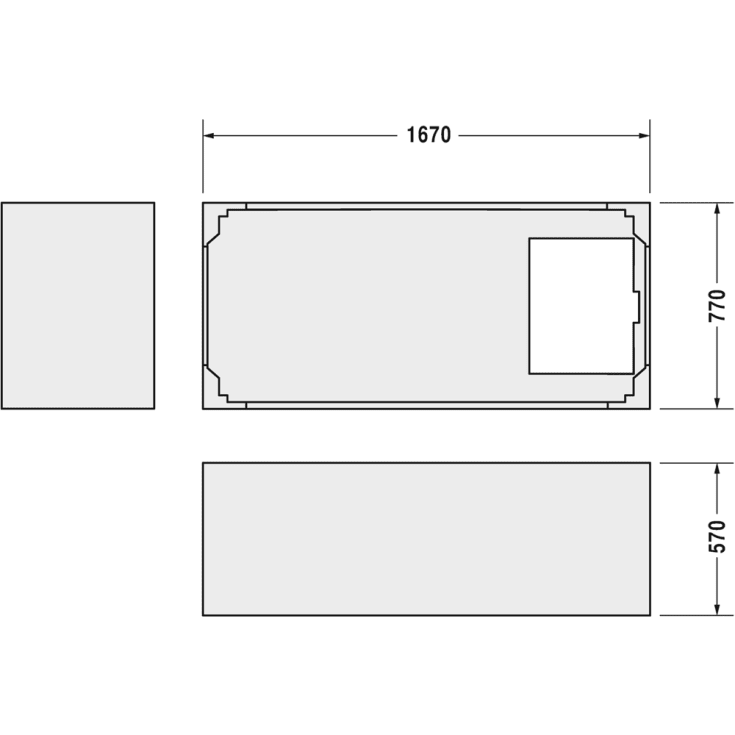 Duravit monteringskasse til 700336