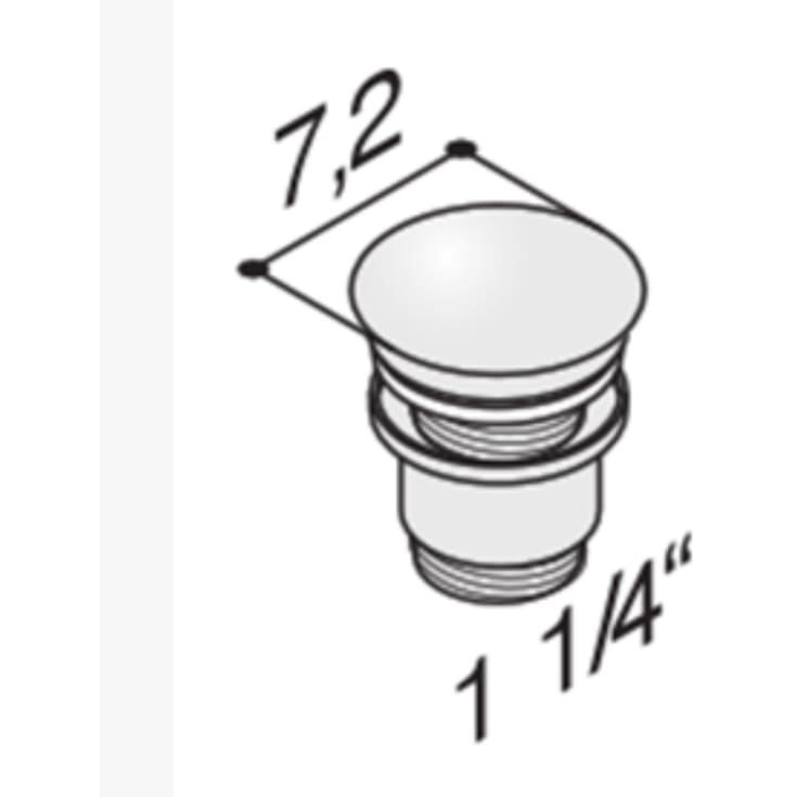 Dansani Calidris bundventil, krom