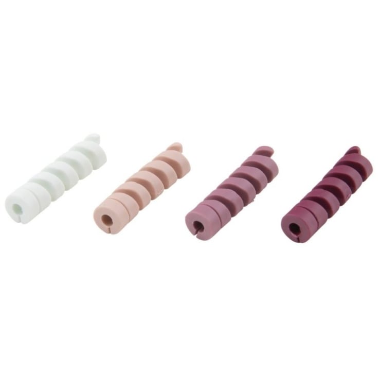 Bluelounge Cablecoil kabelskydd, violett, 8 st