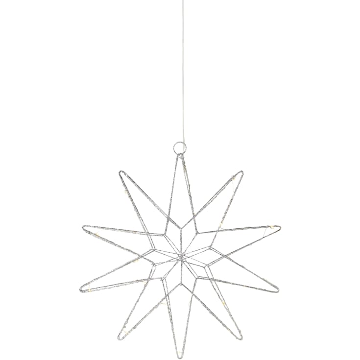 Markslöjd Gleam stjerne med lys, sølv