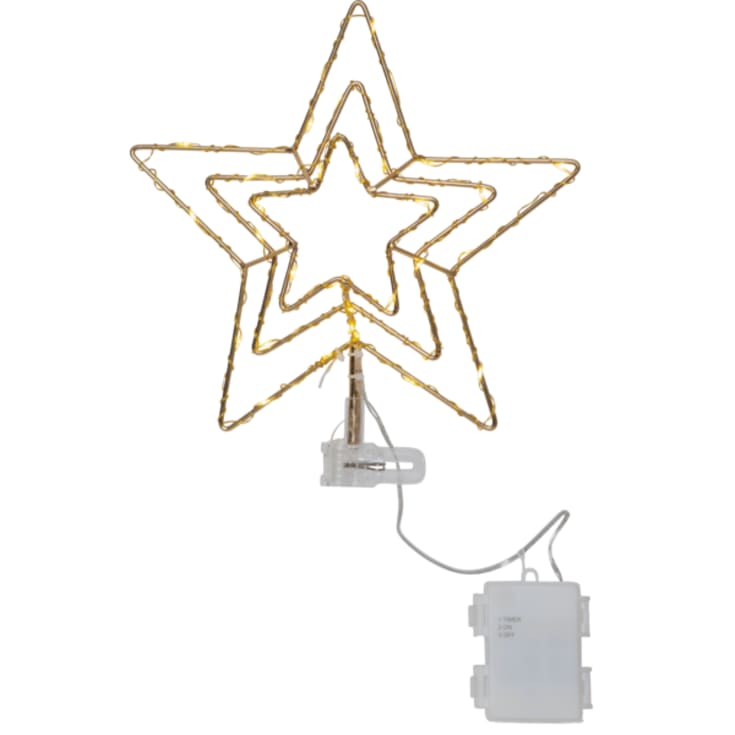 6 st Star Trading Topsy julgransstjärna med ljus