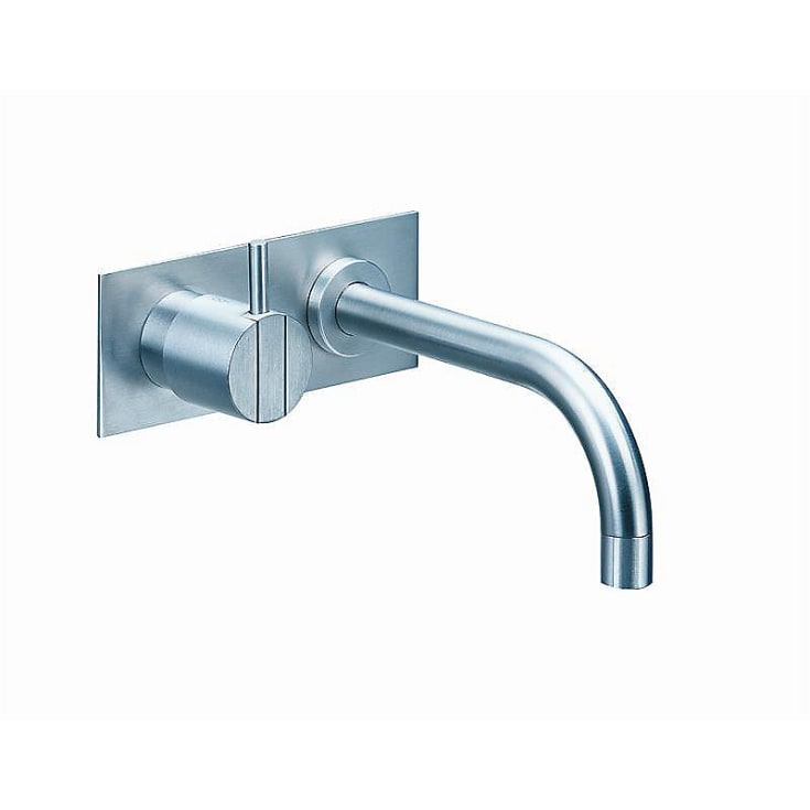 Vola 112 servantbatteri for innbygging, 160 mm tut, messing natur