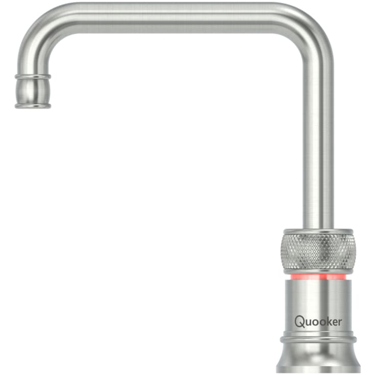 Quooker Classic Nordic Square kran med kokende vann, stål