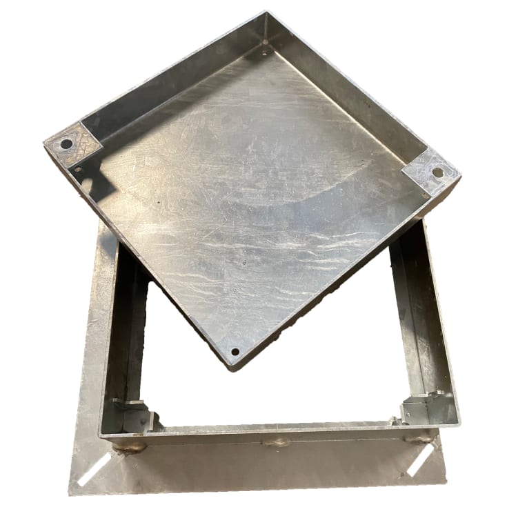 Jesmig afløbsrist Ø315/425 til fliser, fast karm, 10-59 mm