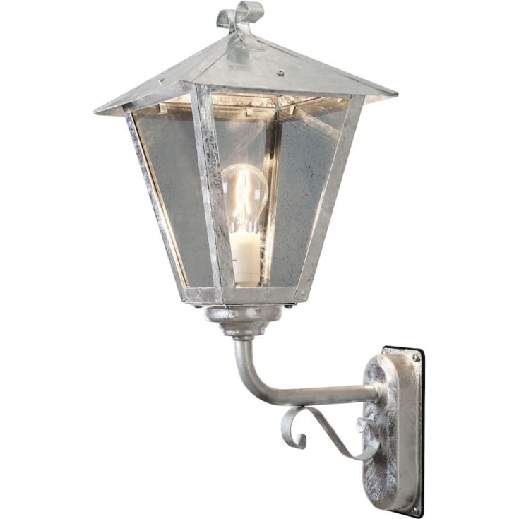 Konstsmide Benu Up vägglampa utomhus, galvaniserat stål