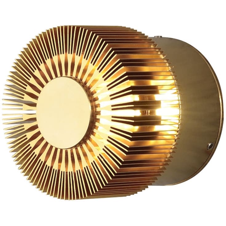 Konstsmide Monza vägglampa utomhus, mässing