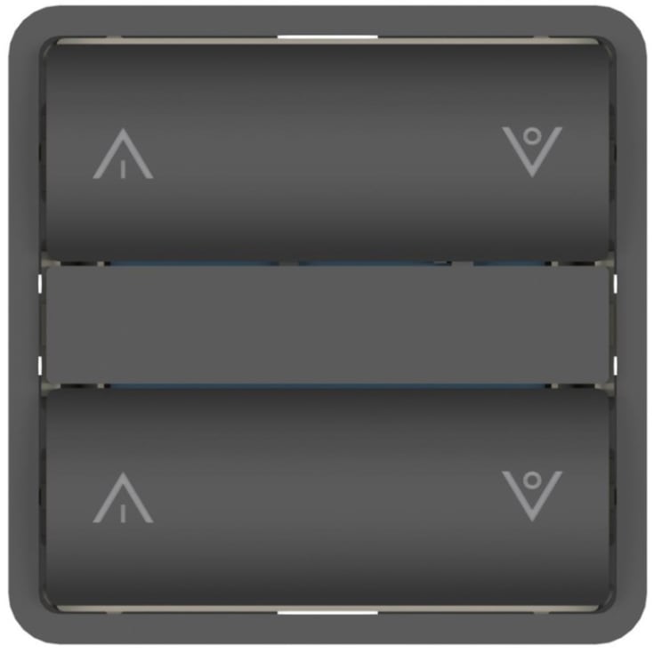 ZigBee Press - ST, koksgrå, Opp/ned