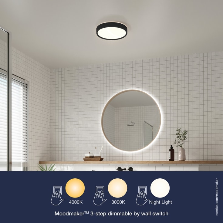 Nordlux Noxy plafond, svart