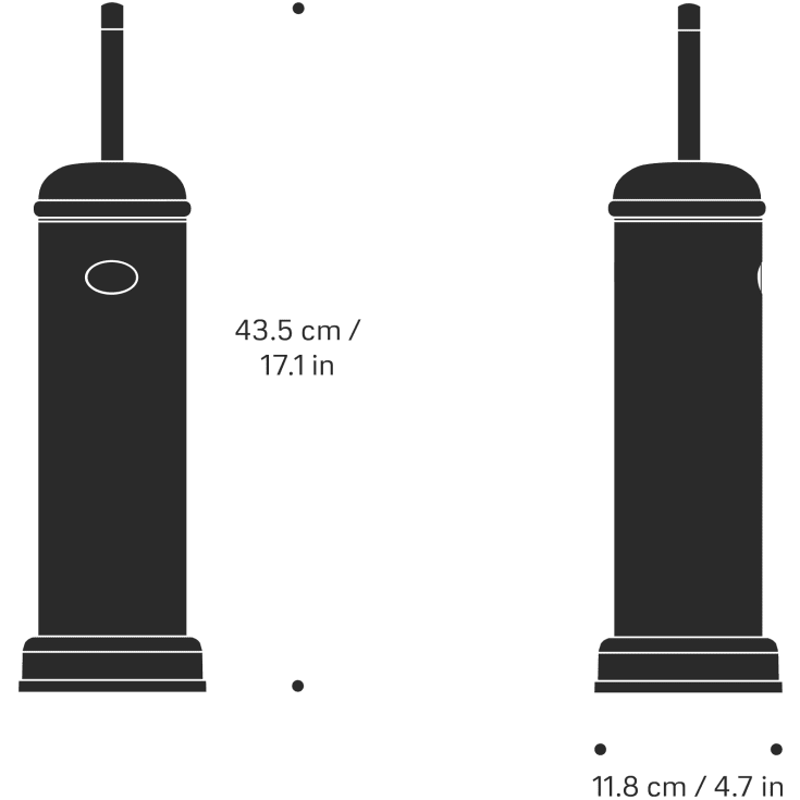 Vipp 11 toalettbørste, hvit