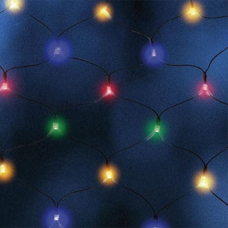 Veli Line ljusslinga utomhus, batteri, 80 flerfärgade ljus