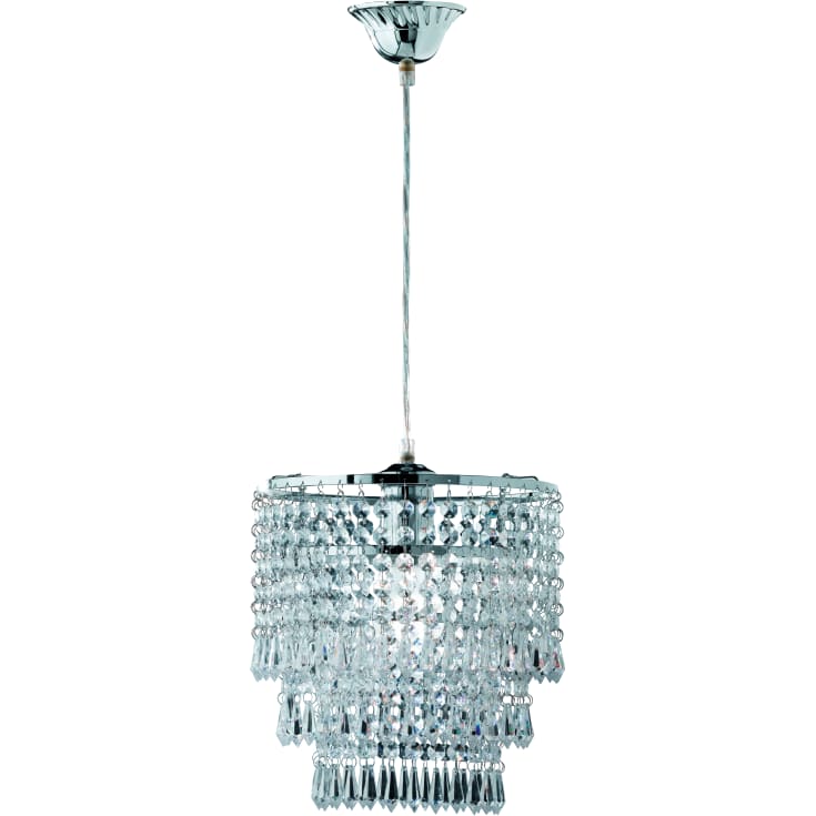 Trio Lighting Orient ljuskrona, krom