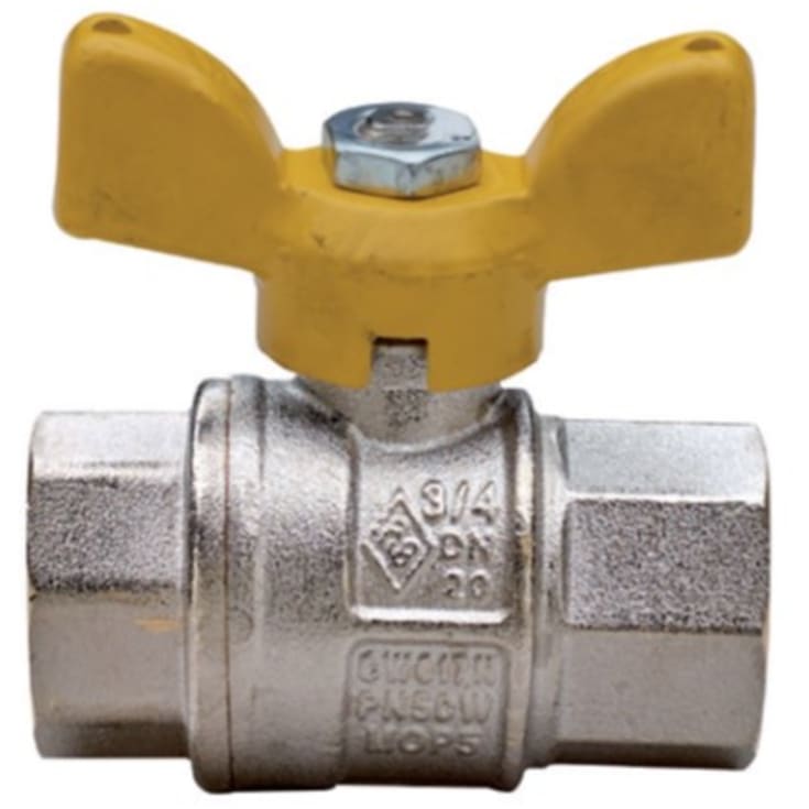 10 stk 3/4" Gaskuglehane M/M med T-Greb Bonomi