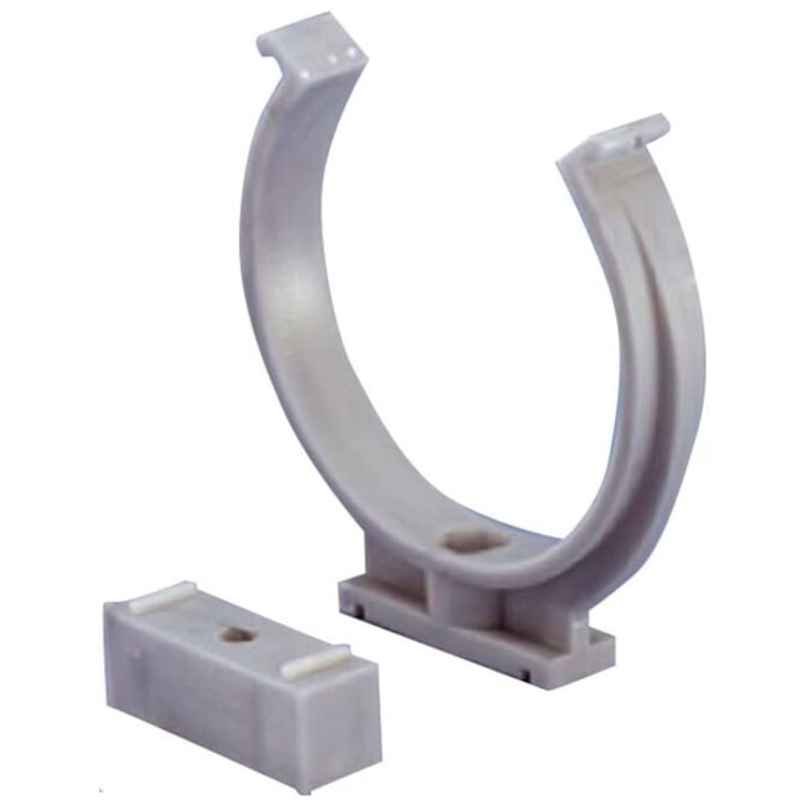 Wavin Wafix rørholder, Ø32 mm, plast, grå