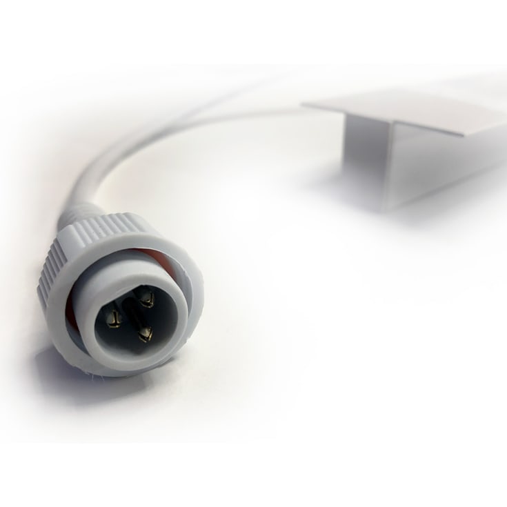 Green:ID 2 x CCT LED-skena, Troldtekt, planförsänkt, driver, 60 cm, 2700-4000K
