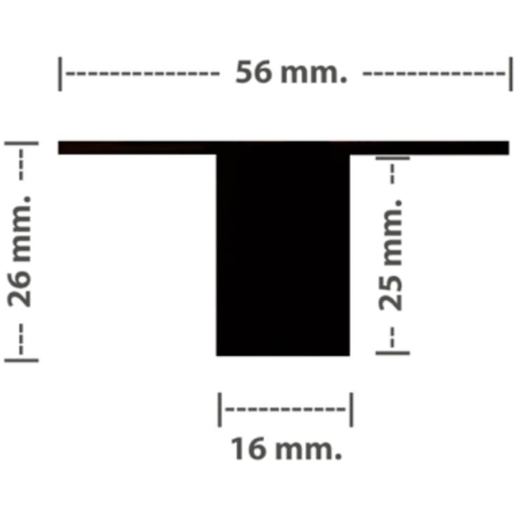 Green-ID LED Troldtekt ljusskena 120 cm, infälld, 4000K, 1-10V