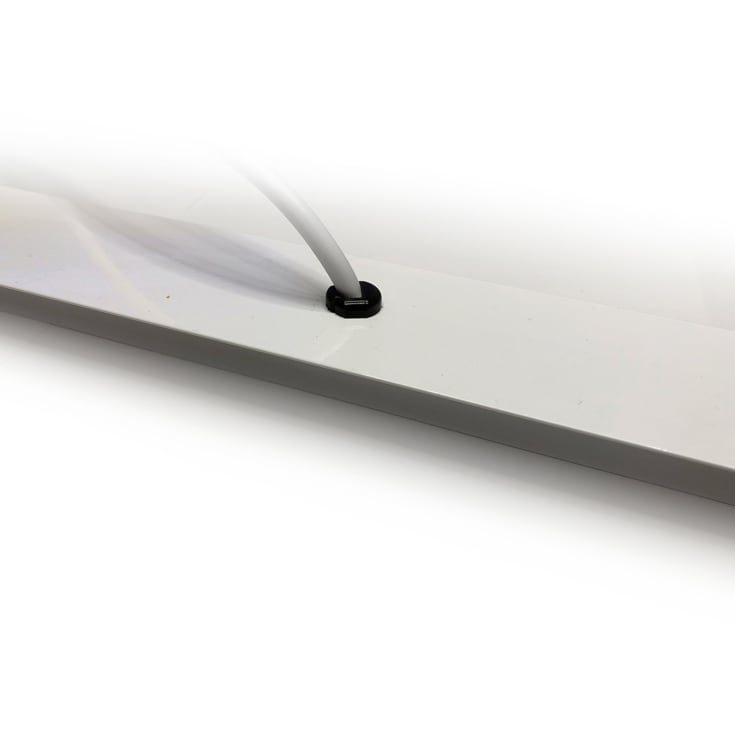 Green:ID planforsænket LED skinne til Troldtekt loft inkl. 1-10V driver på 120 cm med 3000K