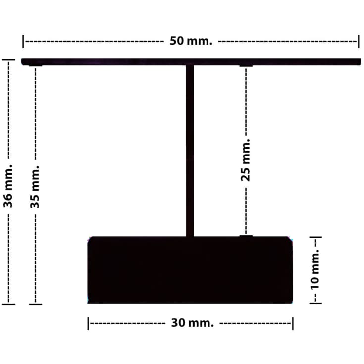 Green:ID LED skinne, troldtekt, underforsænket, 60 cm, 3000K
