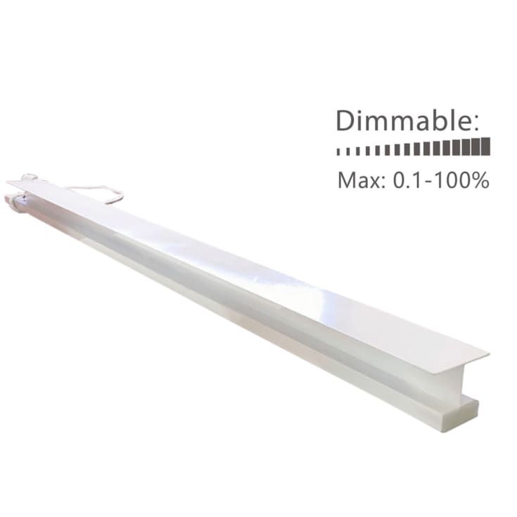 Green-ID LED Troldtekt ljusskena 60 cm, infälld, 4000K, Dali/Push