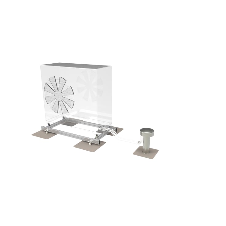 Konsolpakke til rammesystem - tagmontage af varmepumper 1 el. 2